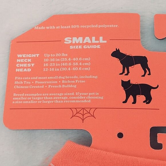 Hyde & Eek Halloween Pet Sweatshirt with Spider Detail Dog or Cat Small New OOS - Picture 5 of 6